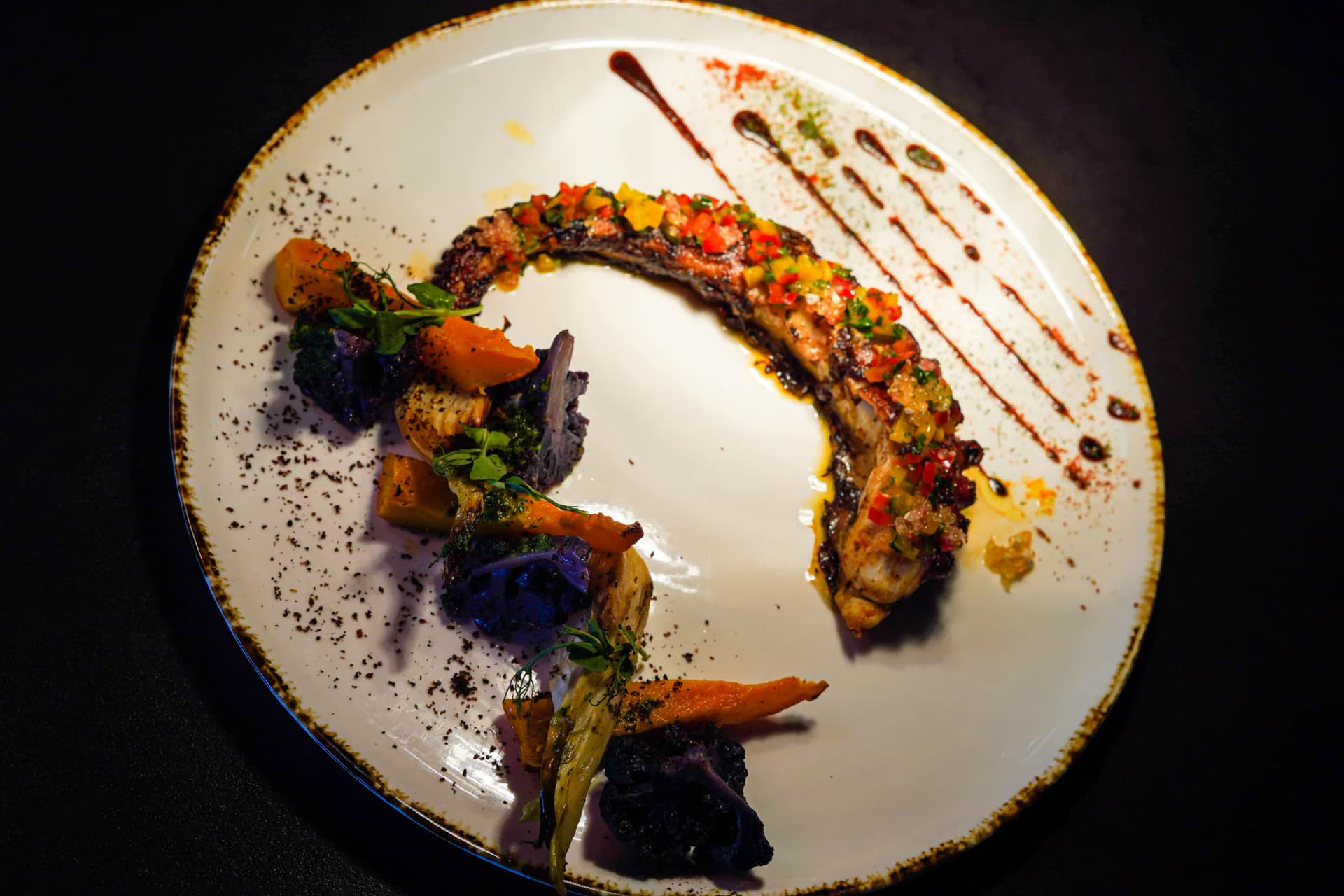 Plats gastronomiques du restaurant