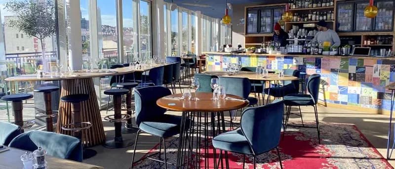 Vue du rooftop Les Réformés à Marseille